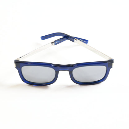 Yves Saint Laurent SL-581S 006 Unisex Authentic Sunglasses Blue/Silver, 51 - New