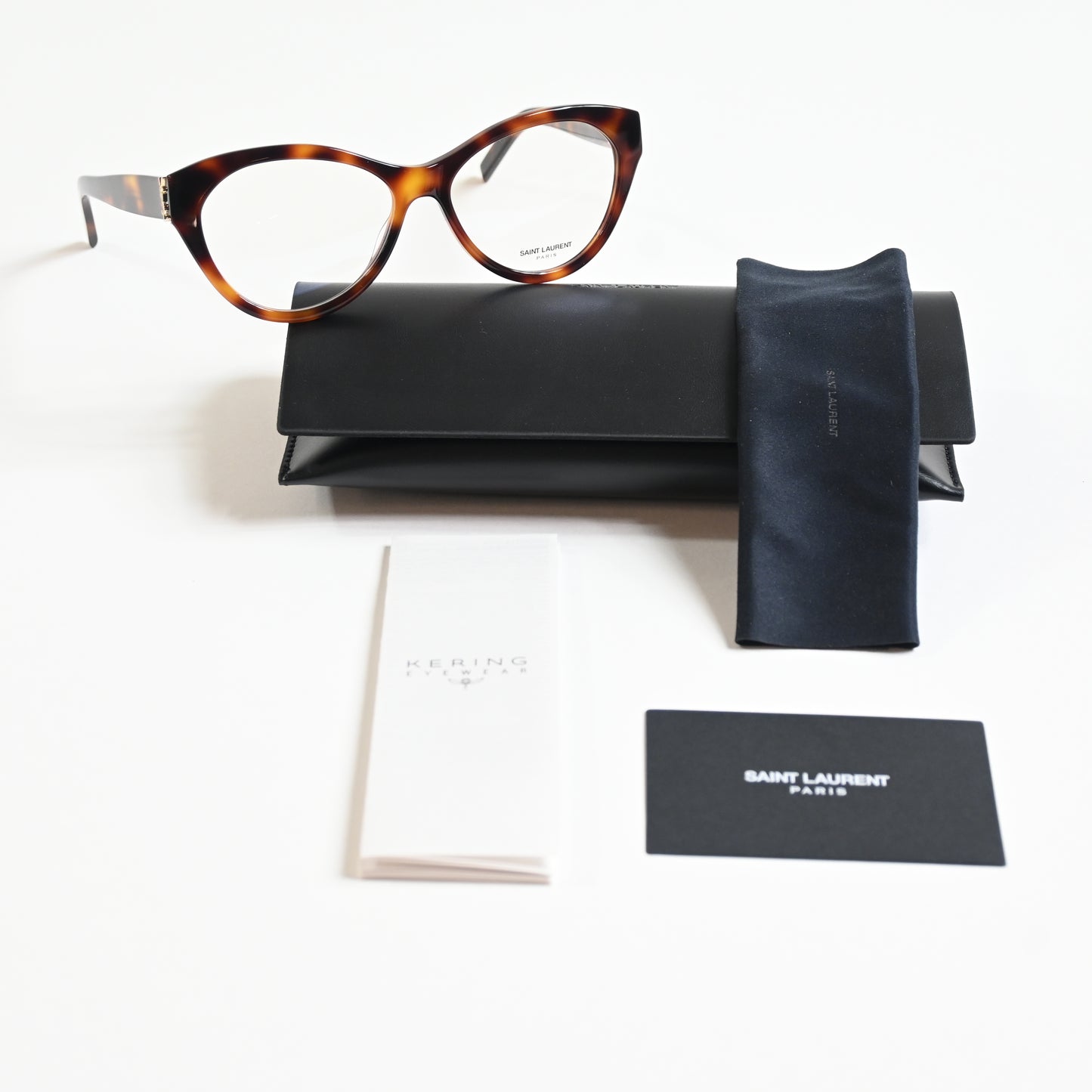 Yves Saint Laurent SL-M96O 003 Womens Authentic Eyeglasses Havana, 55mm - New