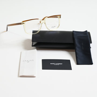 Yves Saint Laurent SL-599O 003 Mens Authentic Sunglasses Brown, 58 - New
