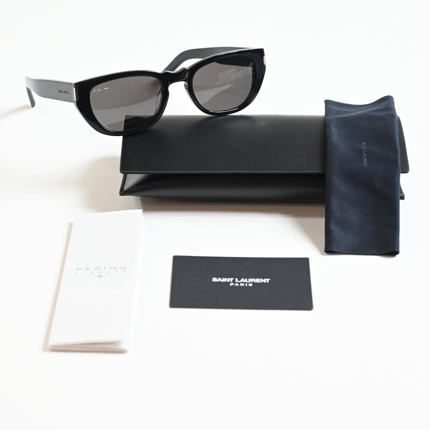 Yves Saint Laurent SL-601S 001 Mens Authentic Sunglasses Black, 51mm - New