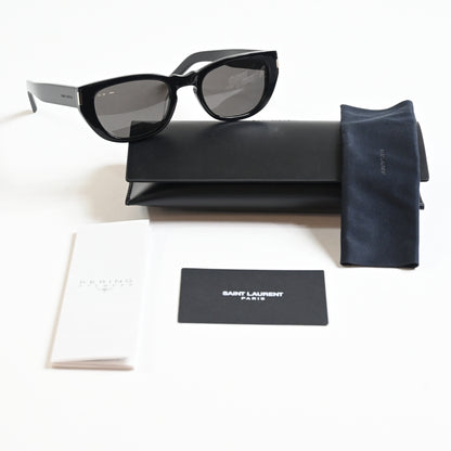 Yves Saint Laurent SL-601S 001 Mens Authentic Sunglasses Black, 51mm - New