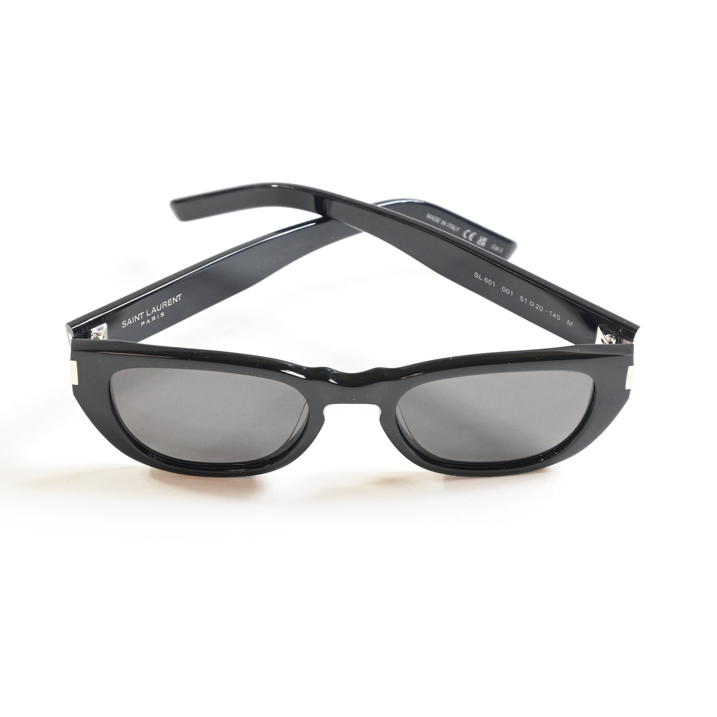 Yves Saint Laurent SL-601S 001 Mens Authentic Sunglasses Black, 51mm - New