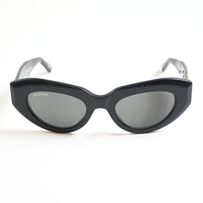 Balenciaga Cat Eye-Frame Recycled Acetate Distressed Sunglasses