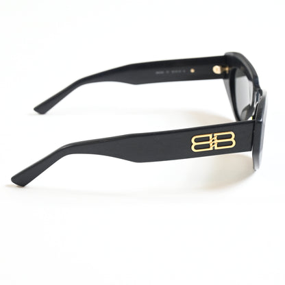 Balenciaga Cat Eye-Frame Recycled Acetate Distressed Sunglasses