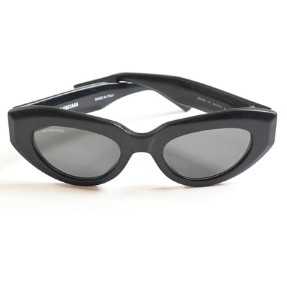 Balenciaga Cat Eye-Frame Recycled Acetate Distressed Sunglasses