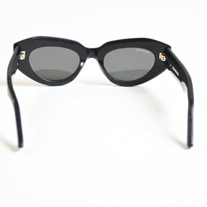 Balenciaga Cat Eye-Frame Recycled Acetate Distressed Sunglasses