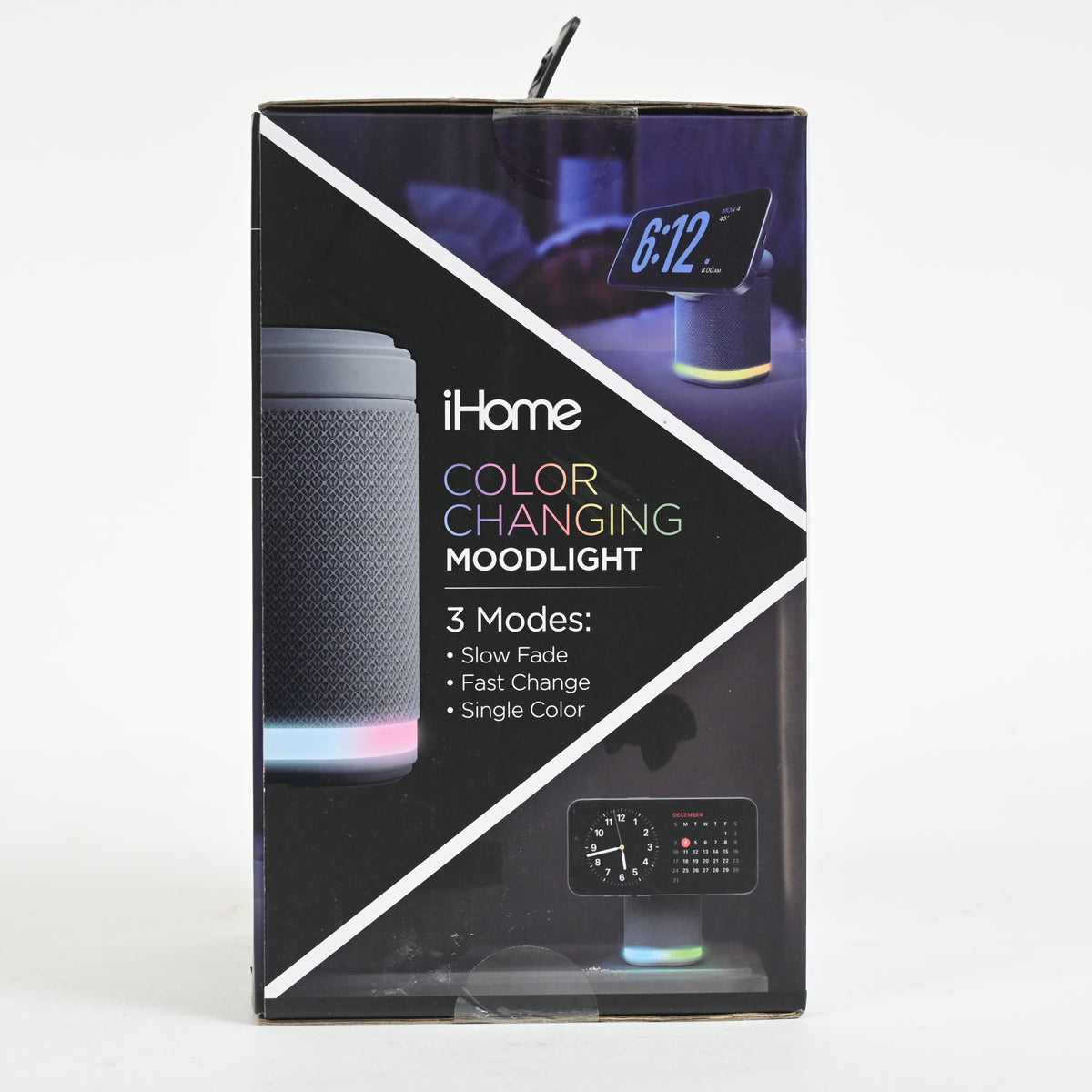 iHome Bluetooth Speaker/Charging Station Color Night Light Gray - Open Box