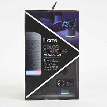 iHome Bluetooth Speaker/Charging Station Color Night Light Gray - Open Box