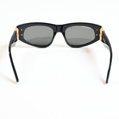 Balenciaga BB0095S 001 Womens Authentic Sunglasses Black/Gold, 53mm - New