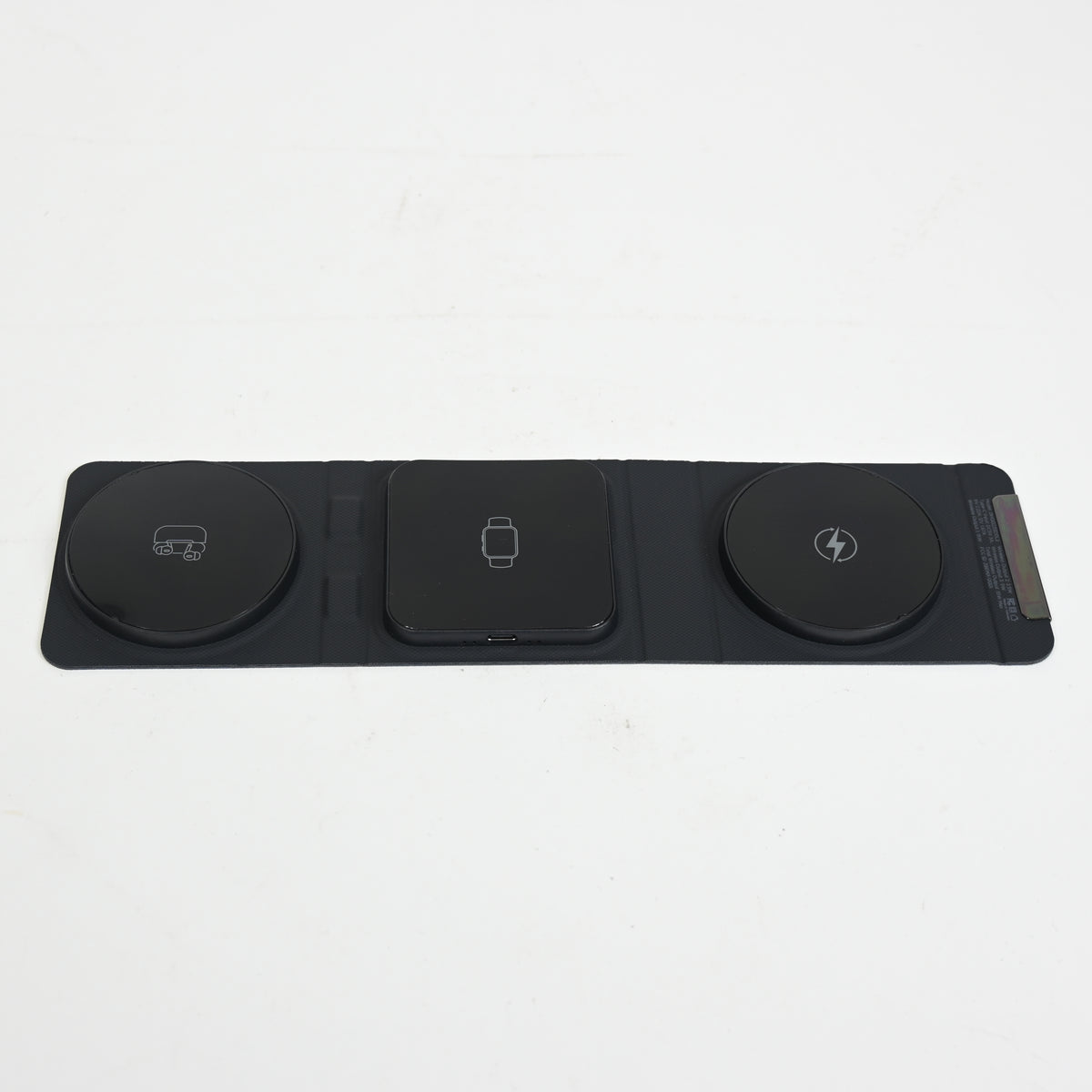 iHome 3-in-1 Foldable Wireless Charging Pad - Black - Grade A