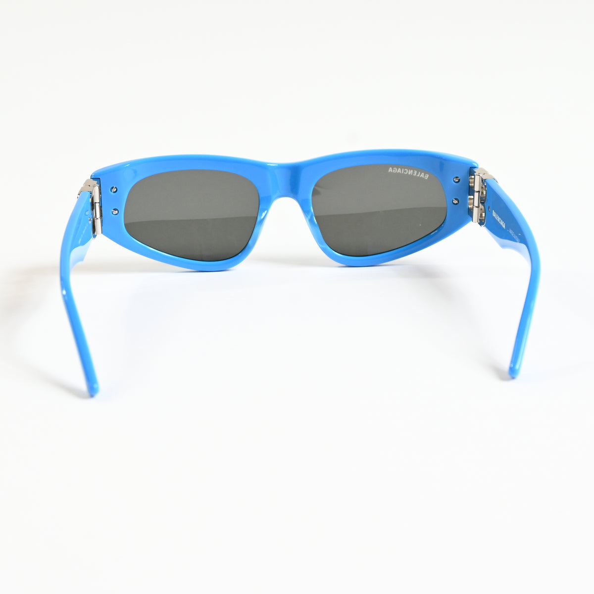 Balenciaga BB0095S 011 Womens Authentic Sunglasses Blue/Gray, 53mm - New