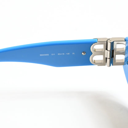 Balenciaga BB0095S 011 Womens Authentic Sunglasses Blue/Gray, 53mm - New