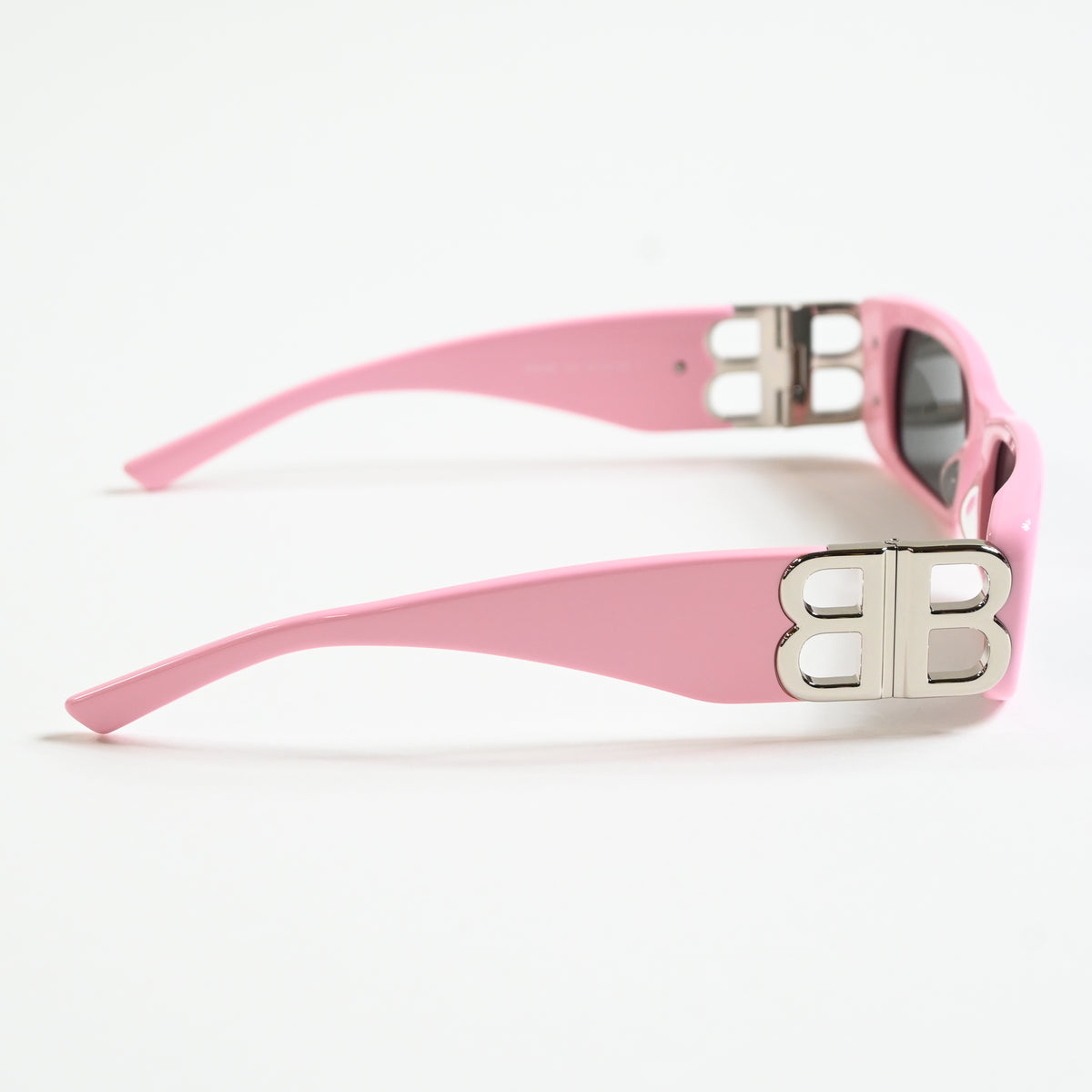 Balenciaga BB0096S 012 Womens Authentic Sunglasses Pink/Silver, 51mm - New