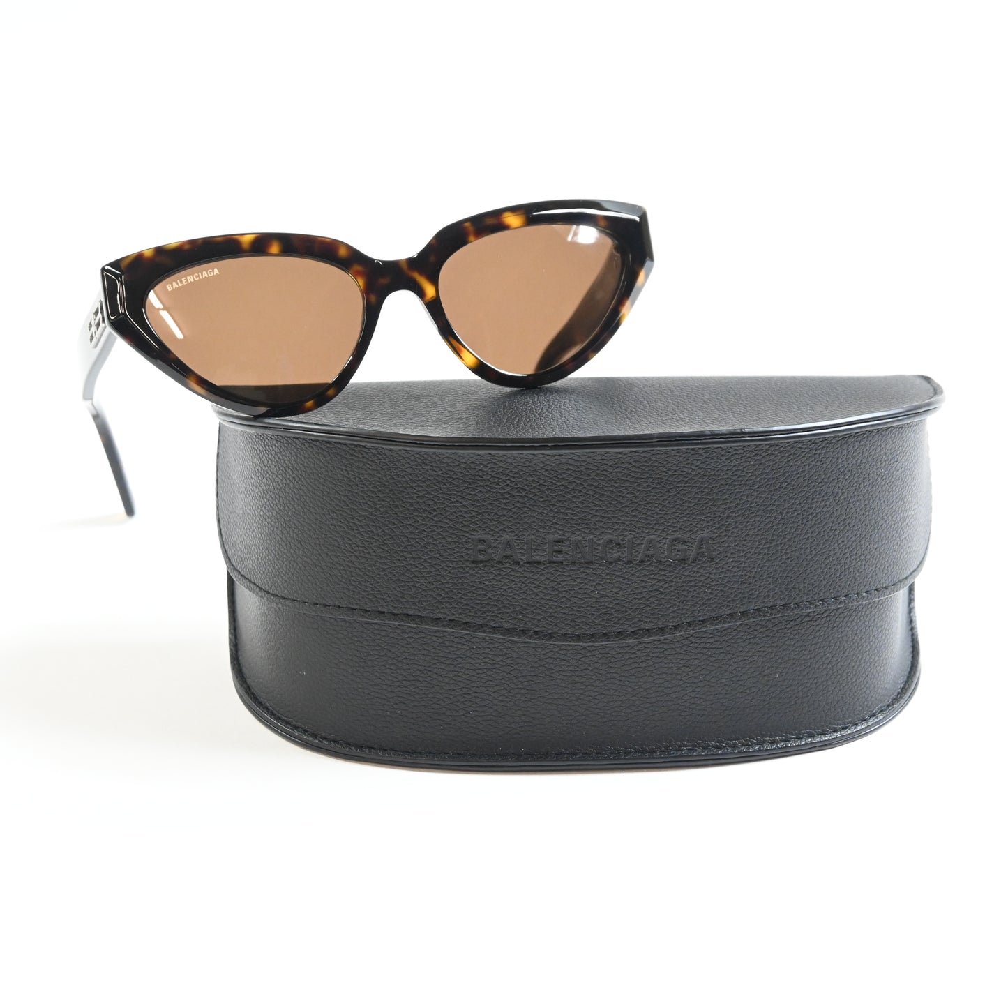 Balenciaga BB0270S 002 Womens Authentic Sunglasses Dark Tortoise, 56mm - New
