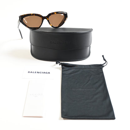 Balenciaga BB0270S 002 Womens Authentic Sunglasses Dark Tortoise, 56mm - New