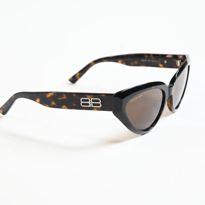 Balenciaga BB0270S 002 Womens Authentic Sunglasses Dark Tortoise, 56mm - New