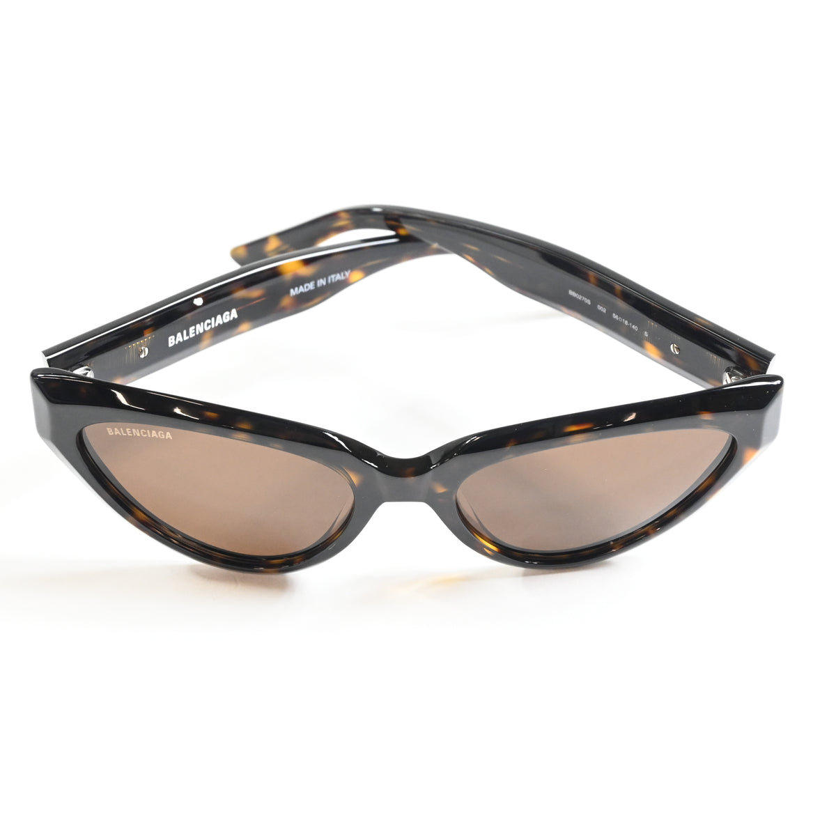 Balenciaga BB0270S 002 Womens Authentic Sunglasses Dark Tortoise, 56mm - New