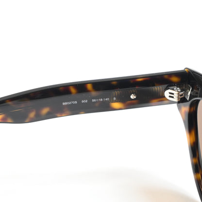 Balenciaga BB0270S 002 Womens Authentic Sunglasses Dark Tortoise, 56mm - New