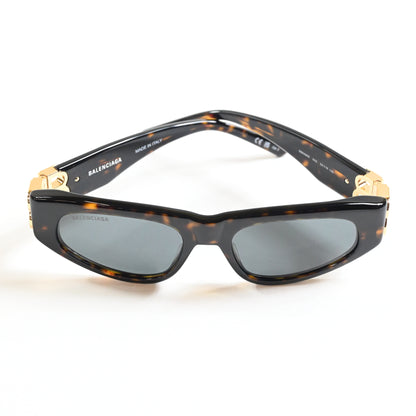 Balenciaga BB0095S 002 Womens Authentic Sunglasses Havana/Green, 53mm - New