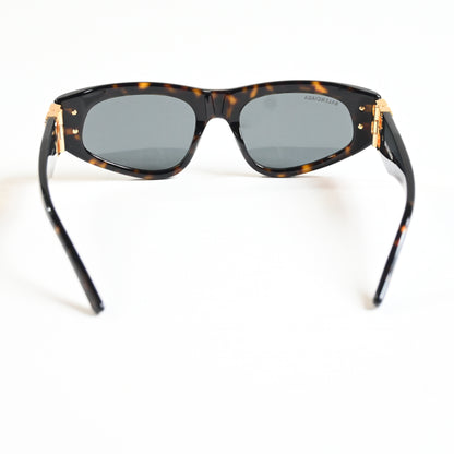 Balenciaga BB0095S 002 Womens Authentic Sunglasses Havana/Green, 53mm - New