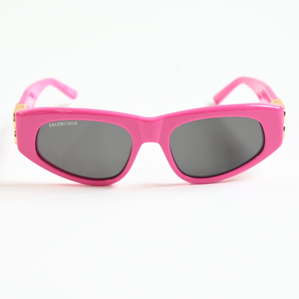 Balenciaga BB0095S 006 Womens Authentic Sunglasses Pink/Gold, 53mm - New