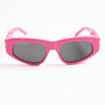 Balenciaga BB0095S 006 Womens Authentic Sunglasses Pink/Gold, 53mm - New
