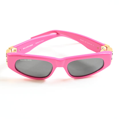 Balenciaga BB0095S 006 Womens Authentic Sunglasses Pink/Gold, 53mm - New