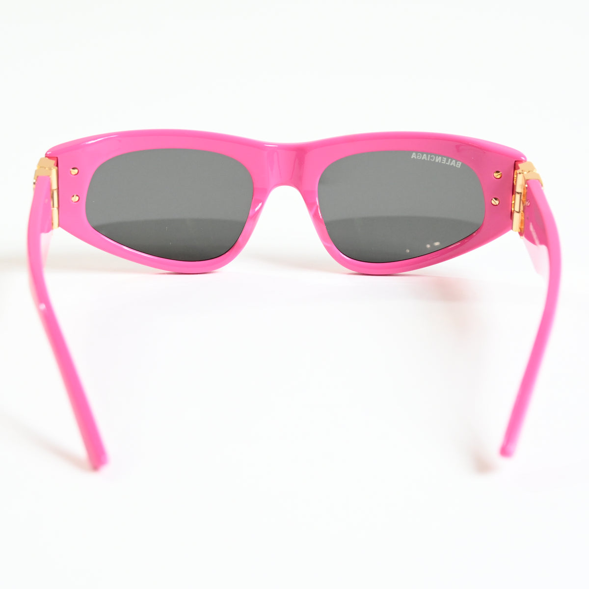 Balenciaga BB0095S 006 Womens Authentic Sunglasses Pink/Gold, 53mm - New