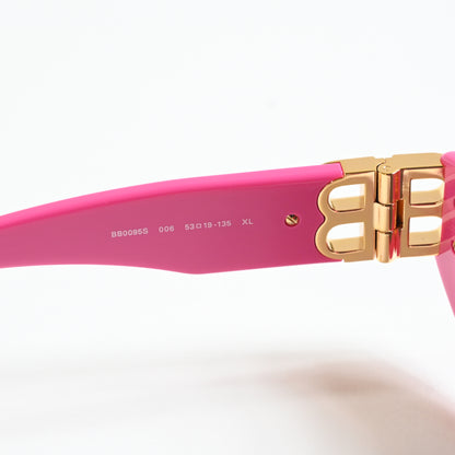 Balenciaga BB0095S 006 Womens Authentic Sunglasses Pink/Gold, 53mm - New