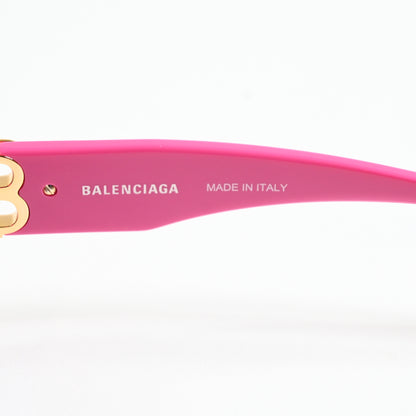Balenciaga BB0095S 006 Womens Authentic Sunglasses Pink/Gold, 53mm - New