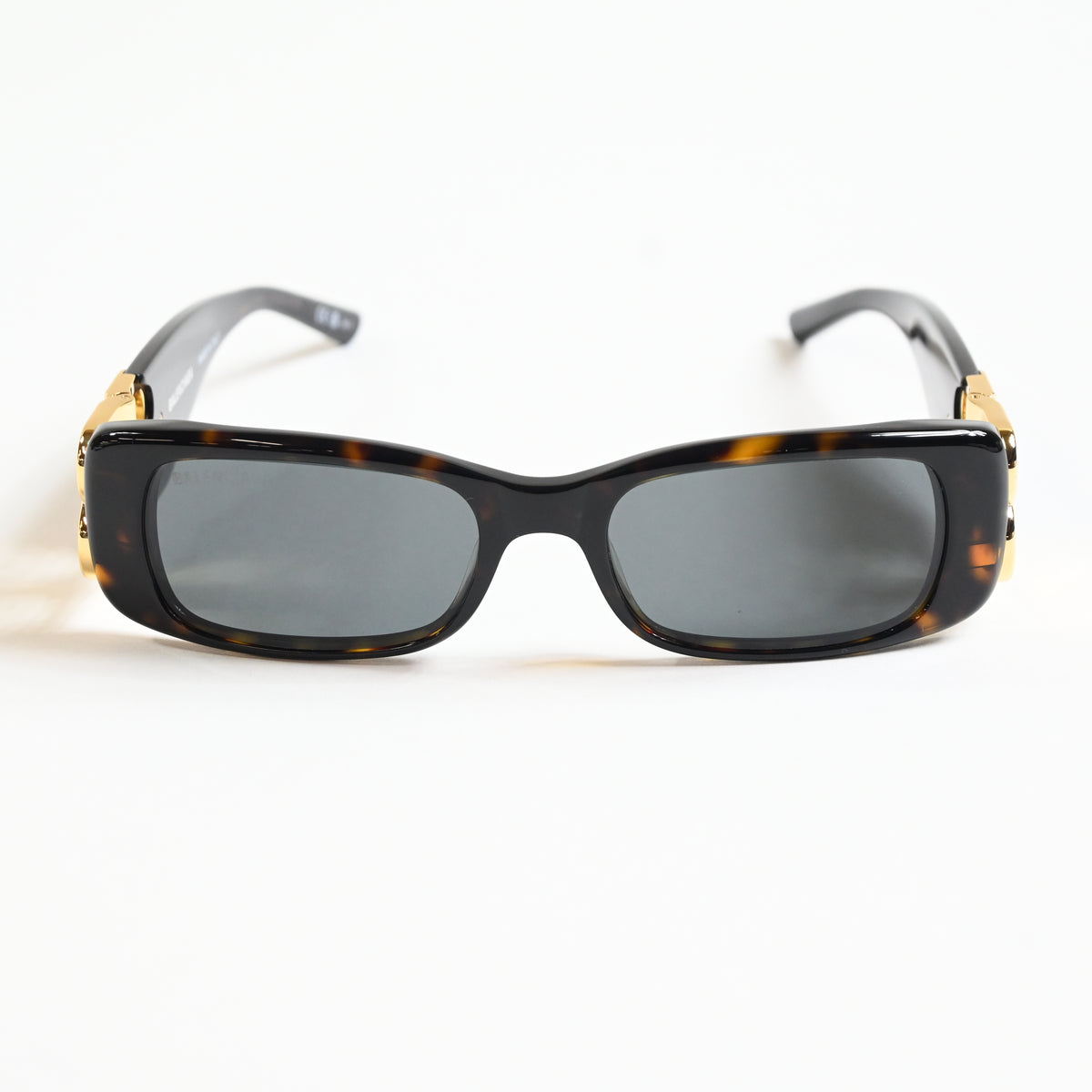 Balenciaga BB0096S 002 Womens Authentic Sunglasses Black/Gold, 53mm - New