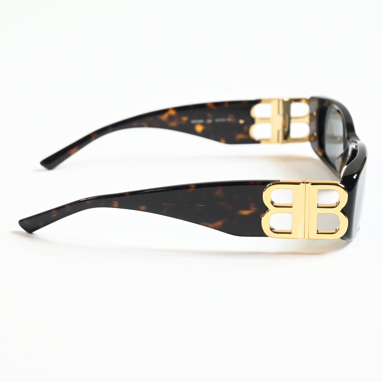 Balenciaga BB0096S 002 Womens Authentic Sunglasses Black/Gold, 53mm - New