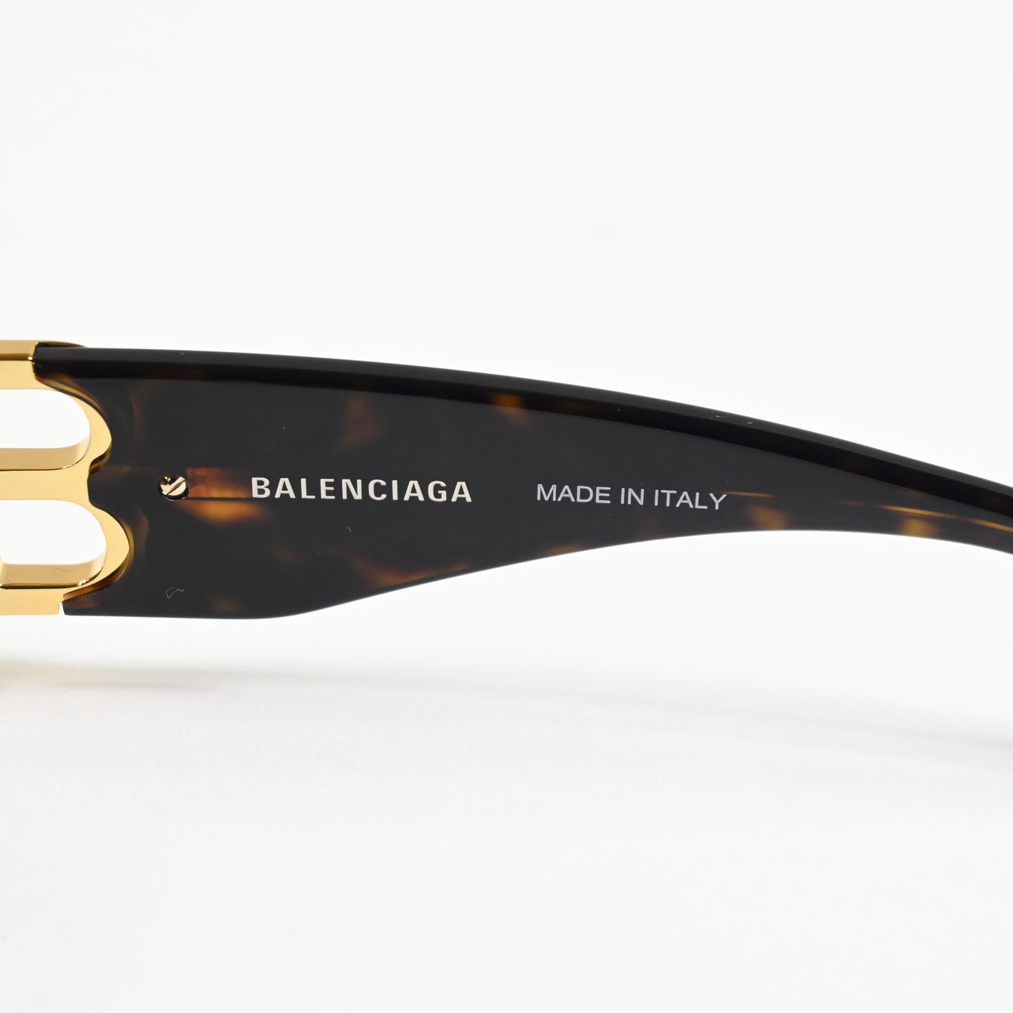 Balenciaga BB0096S 002 Womens Authentic Sunglasses Black/Gold, 53mm - New