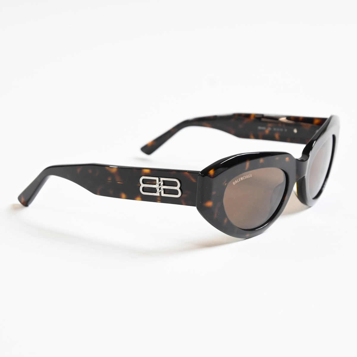 Balenciaga BB0236S 002 Womens Authentic Sunglasses Havana/Brown, 52mm - New