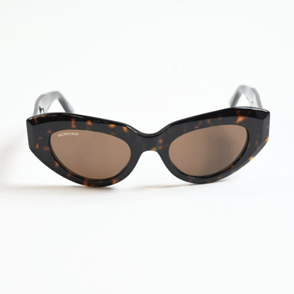 Balenciaga BB0236S 002 Womens Authentic Sunglasses Havana/Brown, 52mm - New