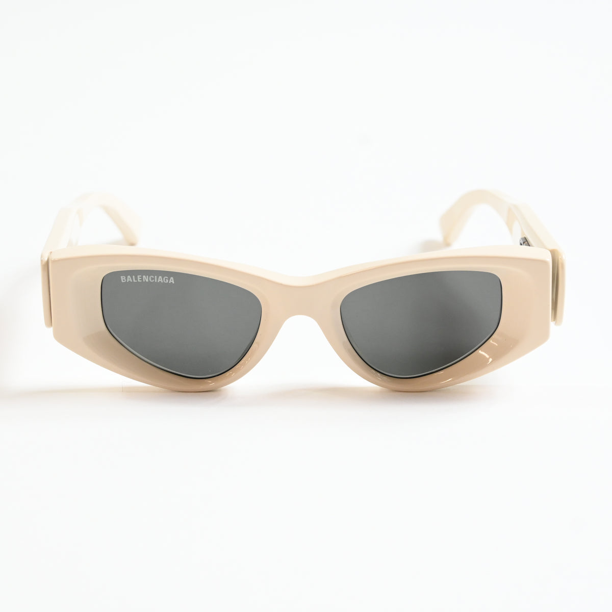 Balenciaga BB0243S 003 Womens Authentic Sunglasses Beige/Gray, 48mm - New