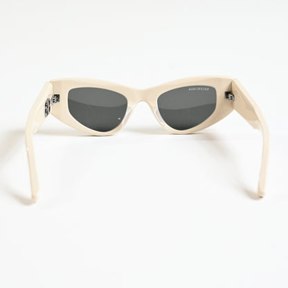 Balenciaga BB0243S 003 Womens Authentic Sunglasses Beige/Gray, 48mm - New