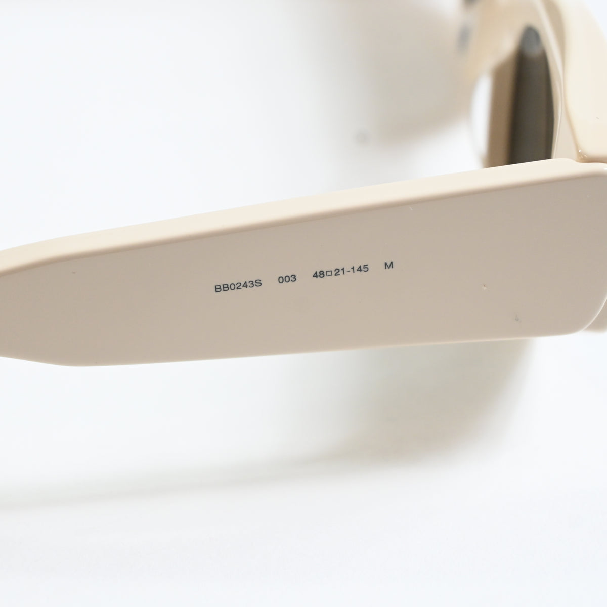 Balenciaga BB0243S 003 Womens Authentic Sunglasses Beige/Gray, 48mm - New