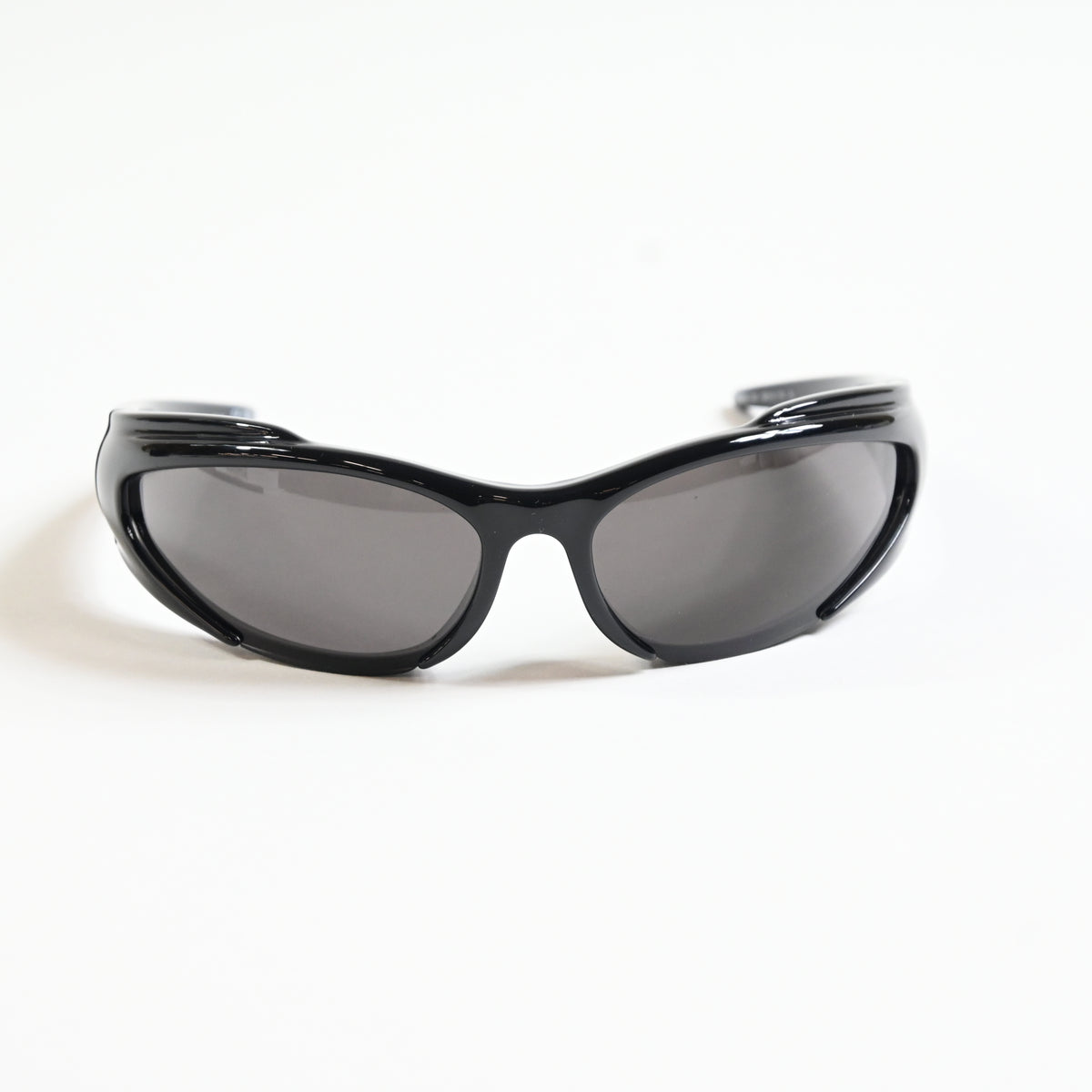 Balenciaga BB0253S 001 Unisex Authentic Sunglasses Black/Gray, 80mm - New
