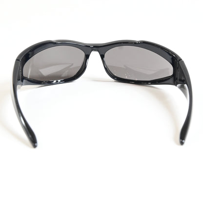 Balenciaga BB0253S 001 Unisex Authentic Sunglasses Black/Gray, 80mm - New