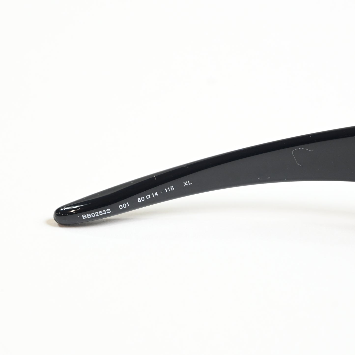 Balenciaga BB0253S 001 Unisex Authentic Sunglasses Black/Gray, 80mm - New