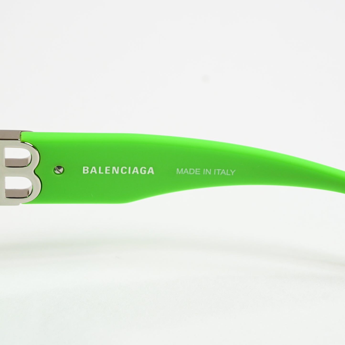 Balenciaga BB0095S 009 Womens Authentic Sunglasses Lime/Gray, 53mm - New