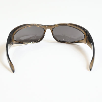 Balenciaga BB0253S 002 Womens Authentic Sunglasses Clear Brown, 80mm - New