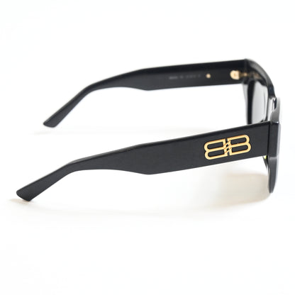 Balenciaga Square-Frame Acetate Distressed Sunglasses