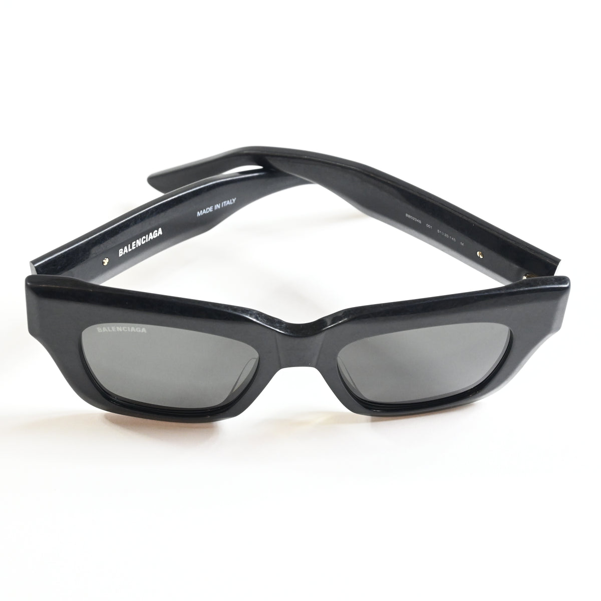 Balenciaga Square-Frame Acetate Distressed Sunglasses