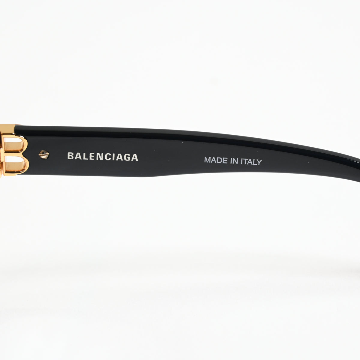 Balenciaga BB0104O 001 Womens Authentic Eyeglasses Black/Gold, 56mm - New