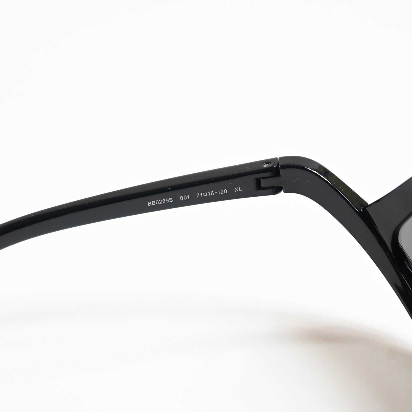 Balenciaga BB0289S 001 Unisex Authentic Sunglasses Black/Silver, 71mm - New