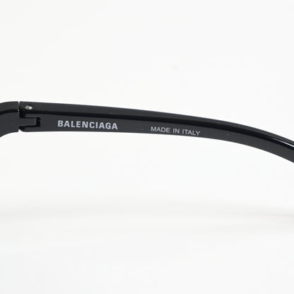 Balenciaga BB0289S 001 Unisex Authentic Sunglasses Black/Silver, 71mm - New