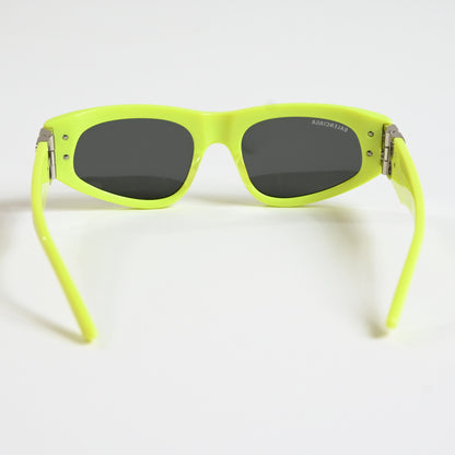 Balenciaga BB0095S 007 Womens Authentic Sunglasses Yellow/Gray, 53mm - New
