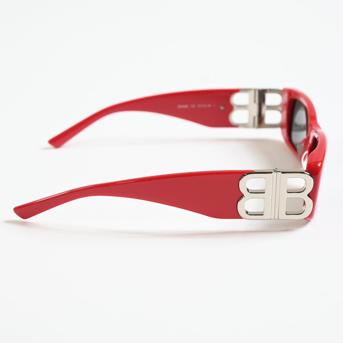 Balenciaga BB0096S 015 Womens Authentic Sunglasses Red/Silver, 51mm - New
